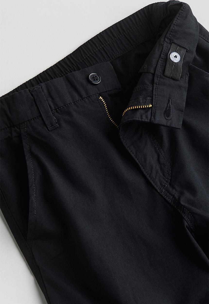 H&M - Wide cargo trousers - Black