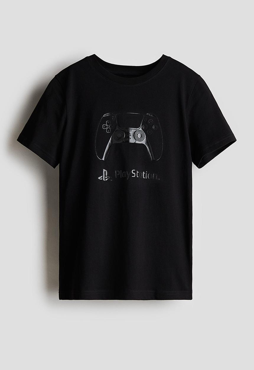 H&M - Printed t-shirt - Black