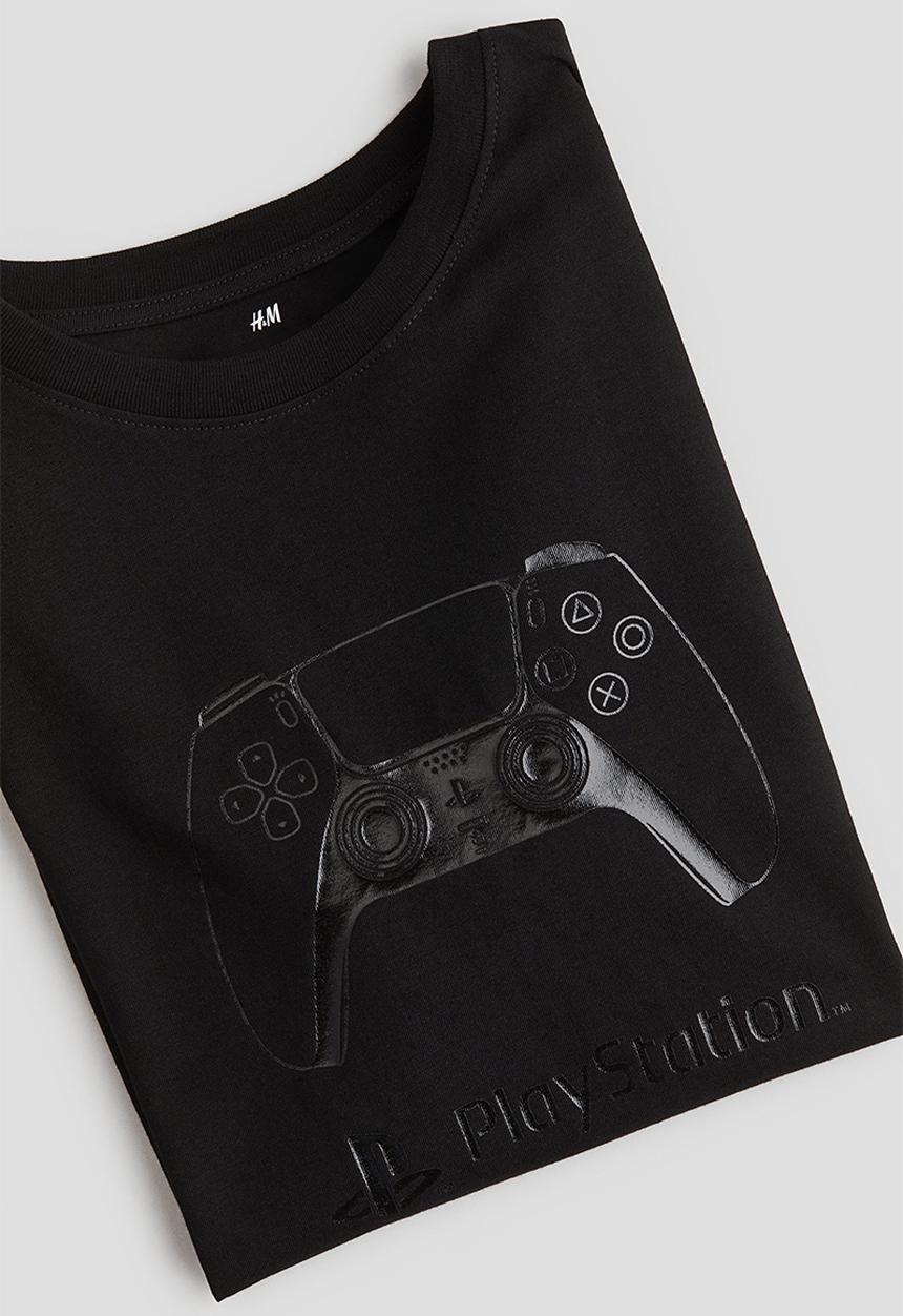 H&M - Printed t-shirt - Black