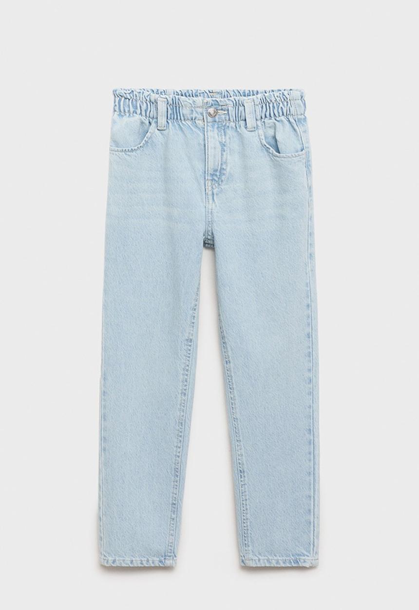 MANGO - Jeans paperbag - open blue