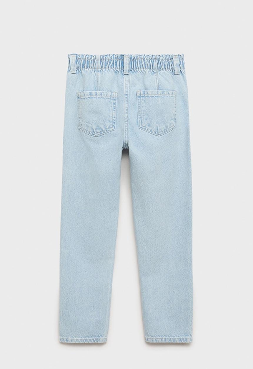 MANGO - Jeans paperbag - open blue