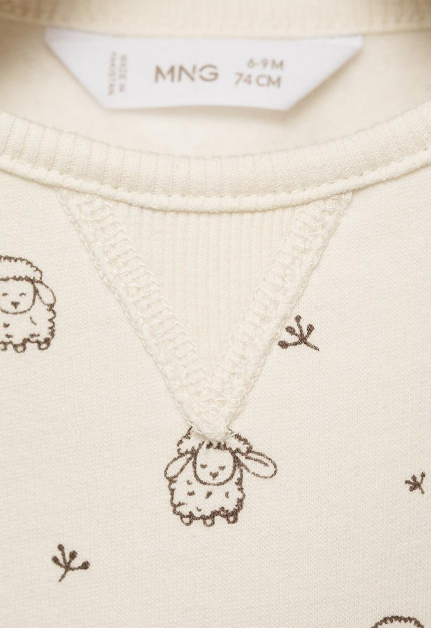 MANGO - Sweatshirt lamb - natural white