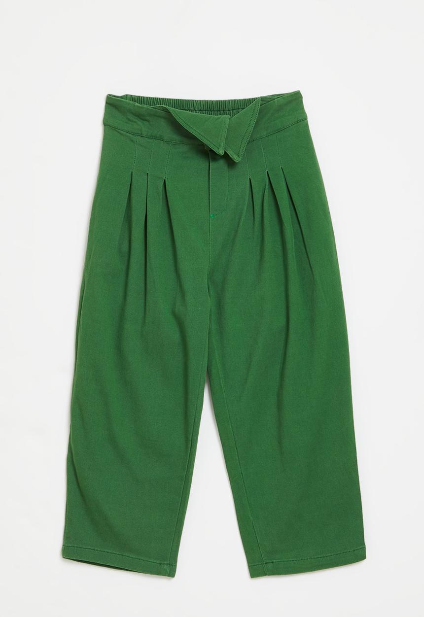 Pop Candy - Pleated pants-green