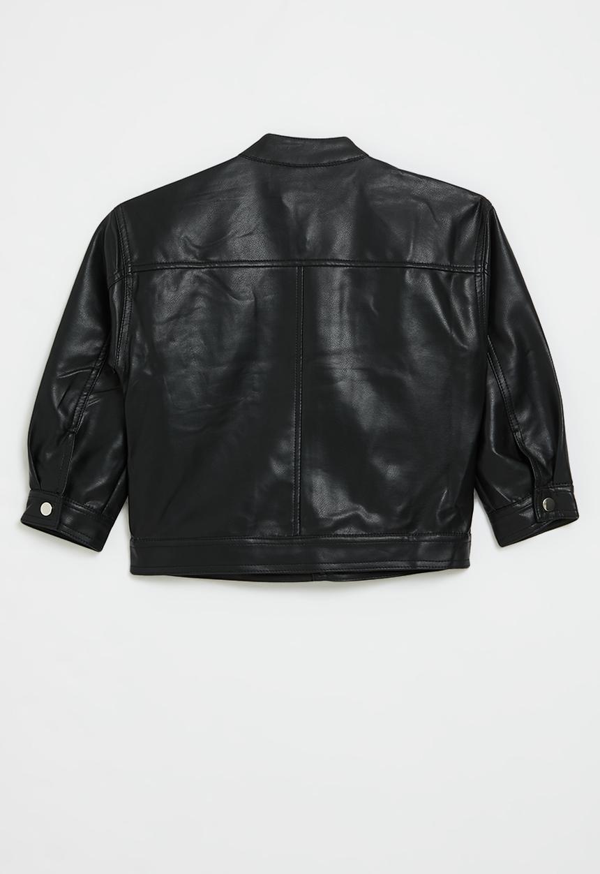 Pop Candy - Faux leather jacket -black