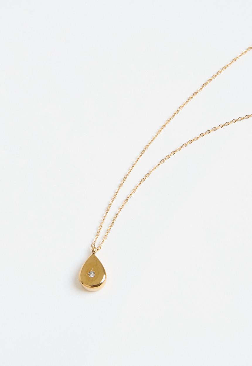 Zoe on Trend - Sleek pendant necklace - gold