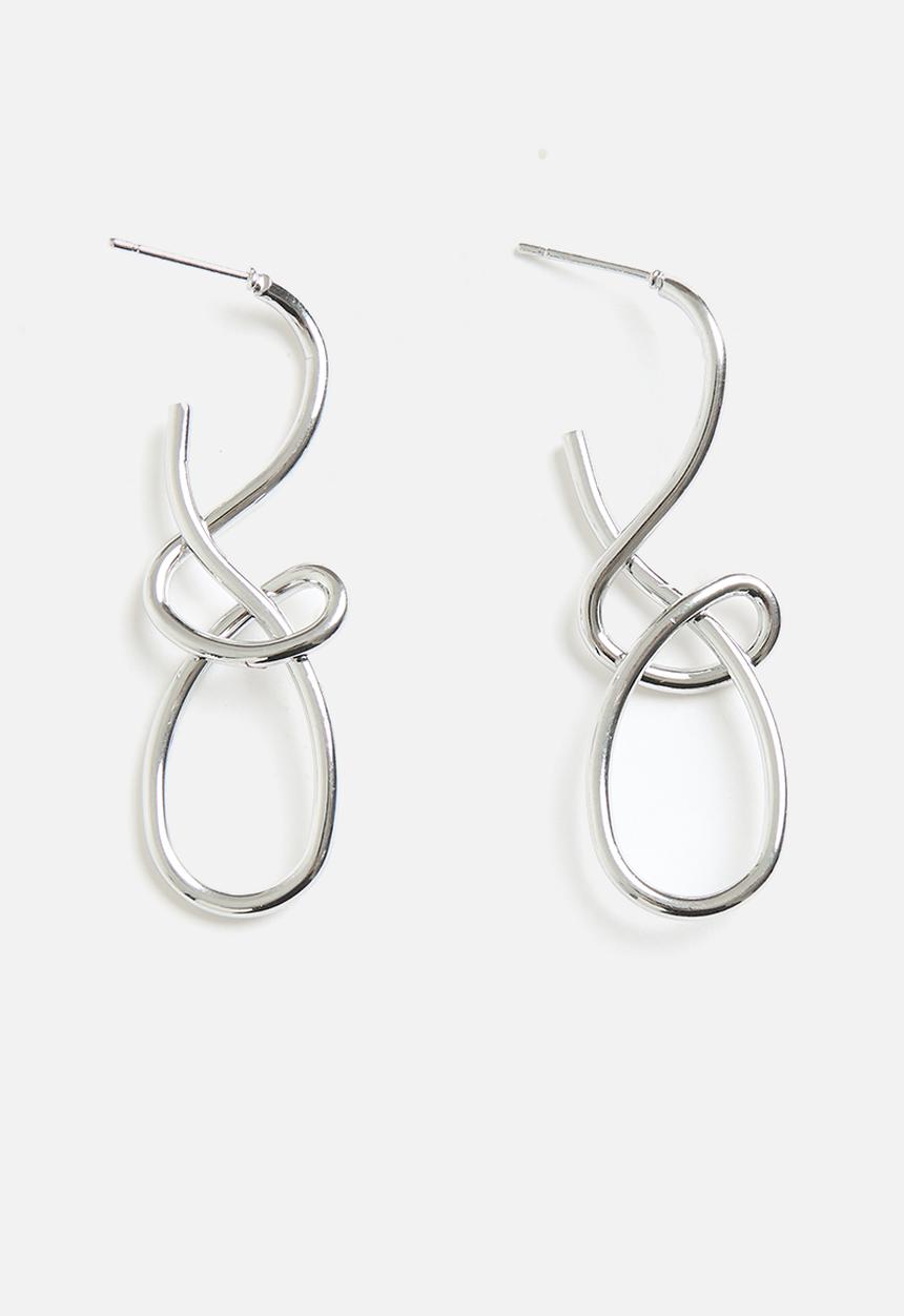 Tessa Design - Amelia twisted earring - silver