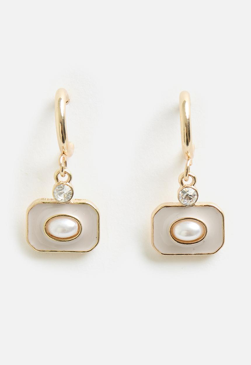 Tessa Design - Brianna drop disk earring - gold