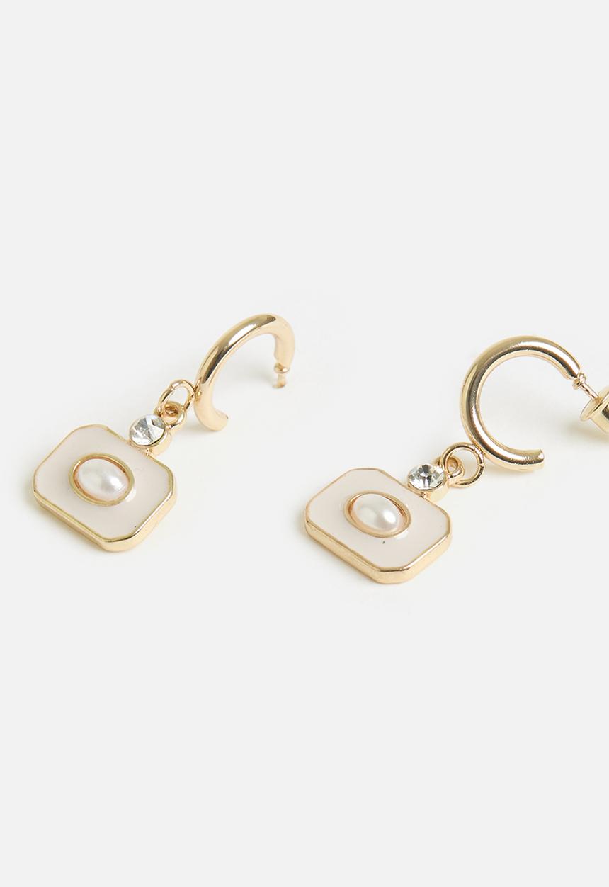Tessa Design - Brianna drop disk earring - gold