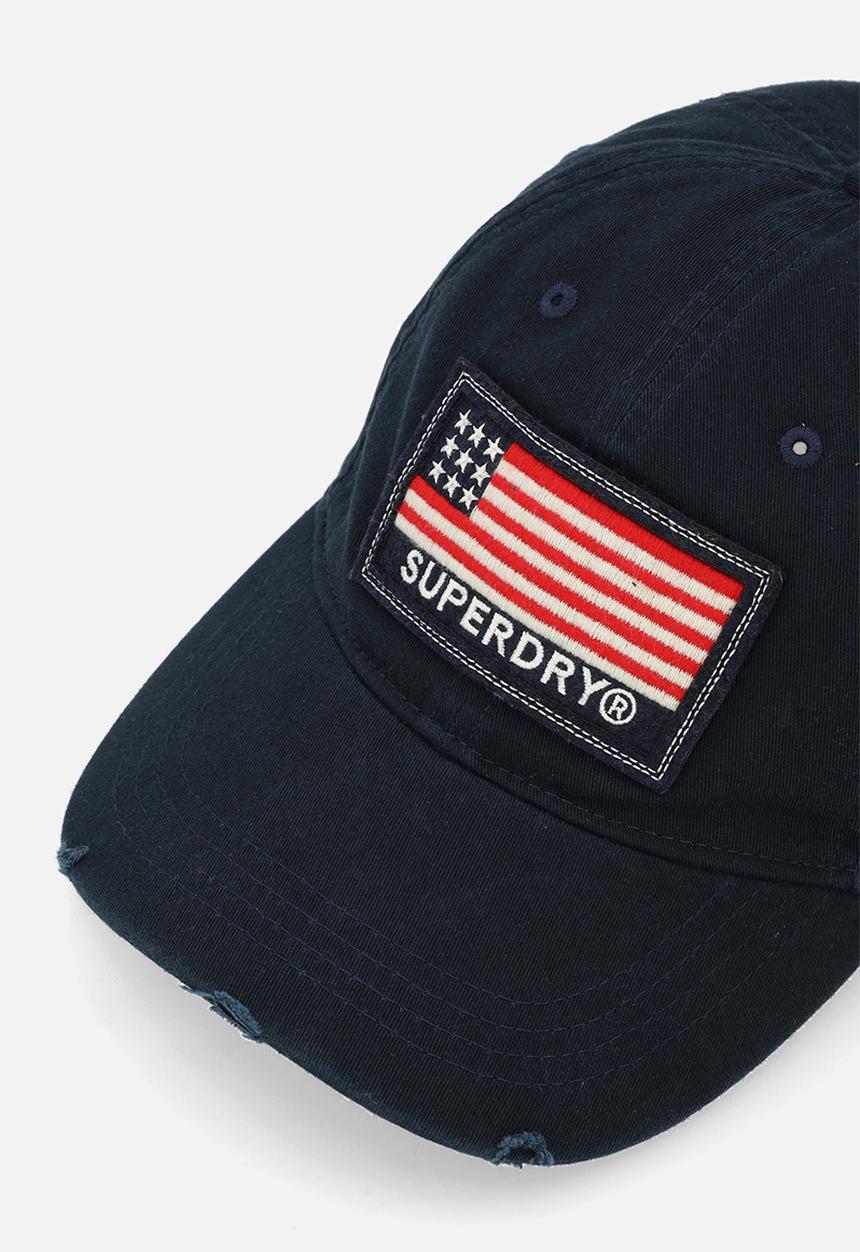 Superdry. - Patched Baseball Cap - Lauren Navy