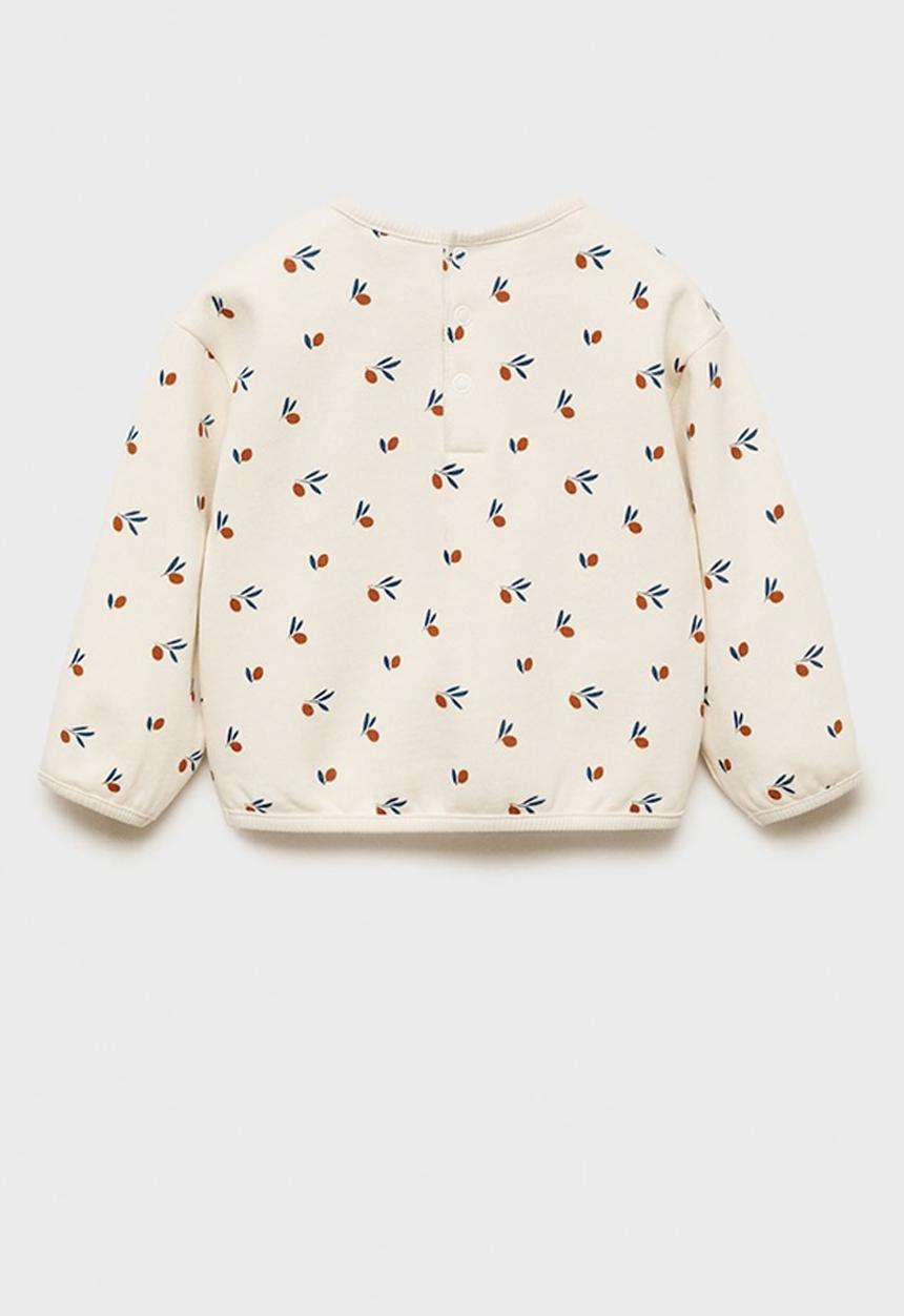 MANGO - Sweatshirt olive - natural white