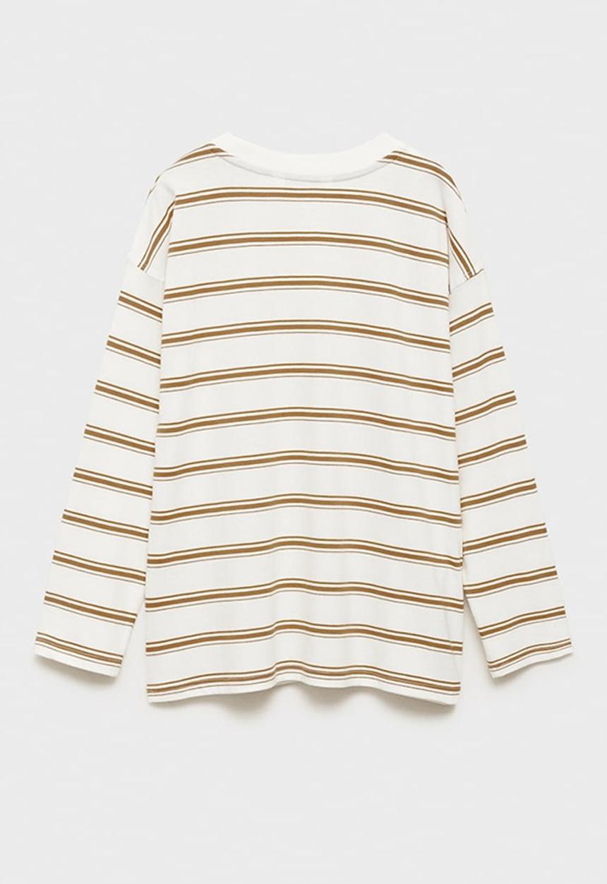 MANGO - T-shirt noretro - dark yellow