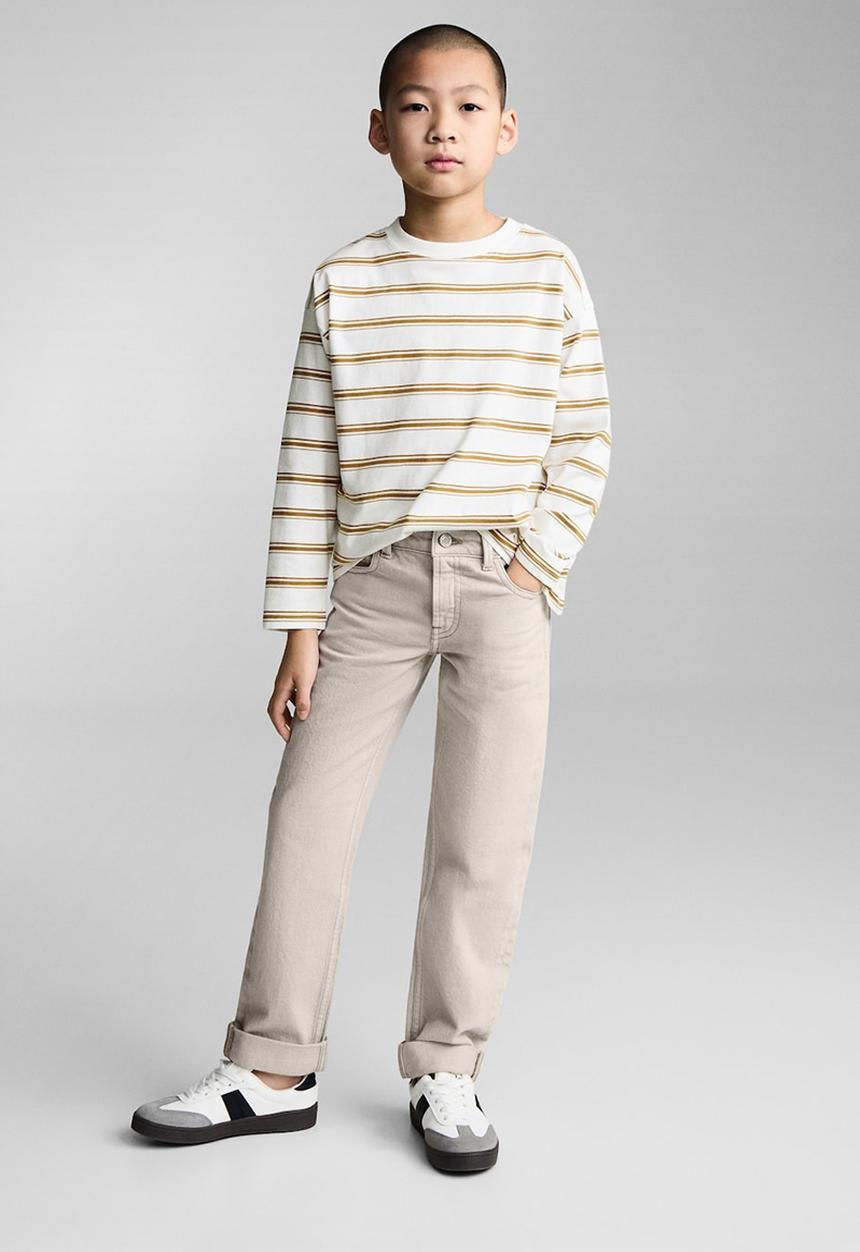 MANGO - T-shirt noretro - dark yellow