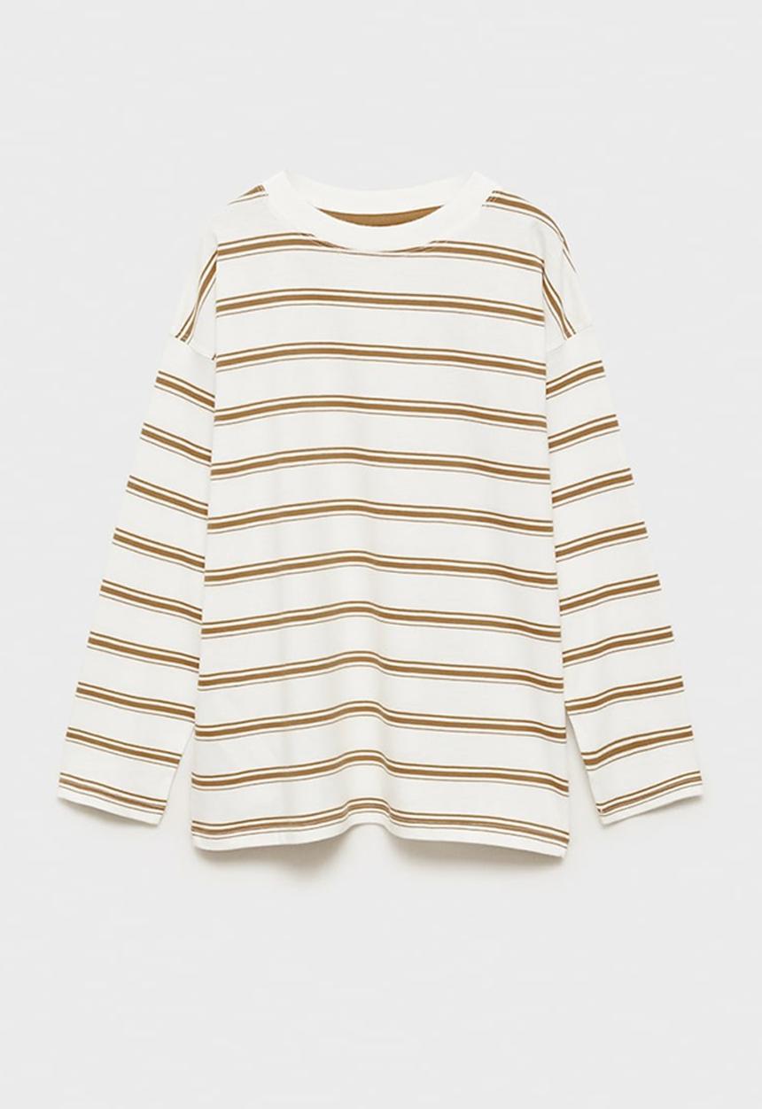 MANGO - T-shirt noretro - dark yellow