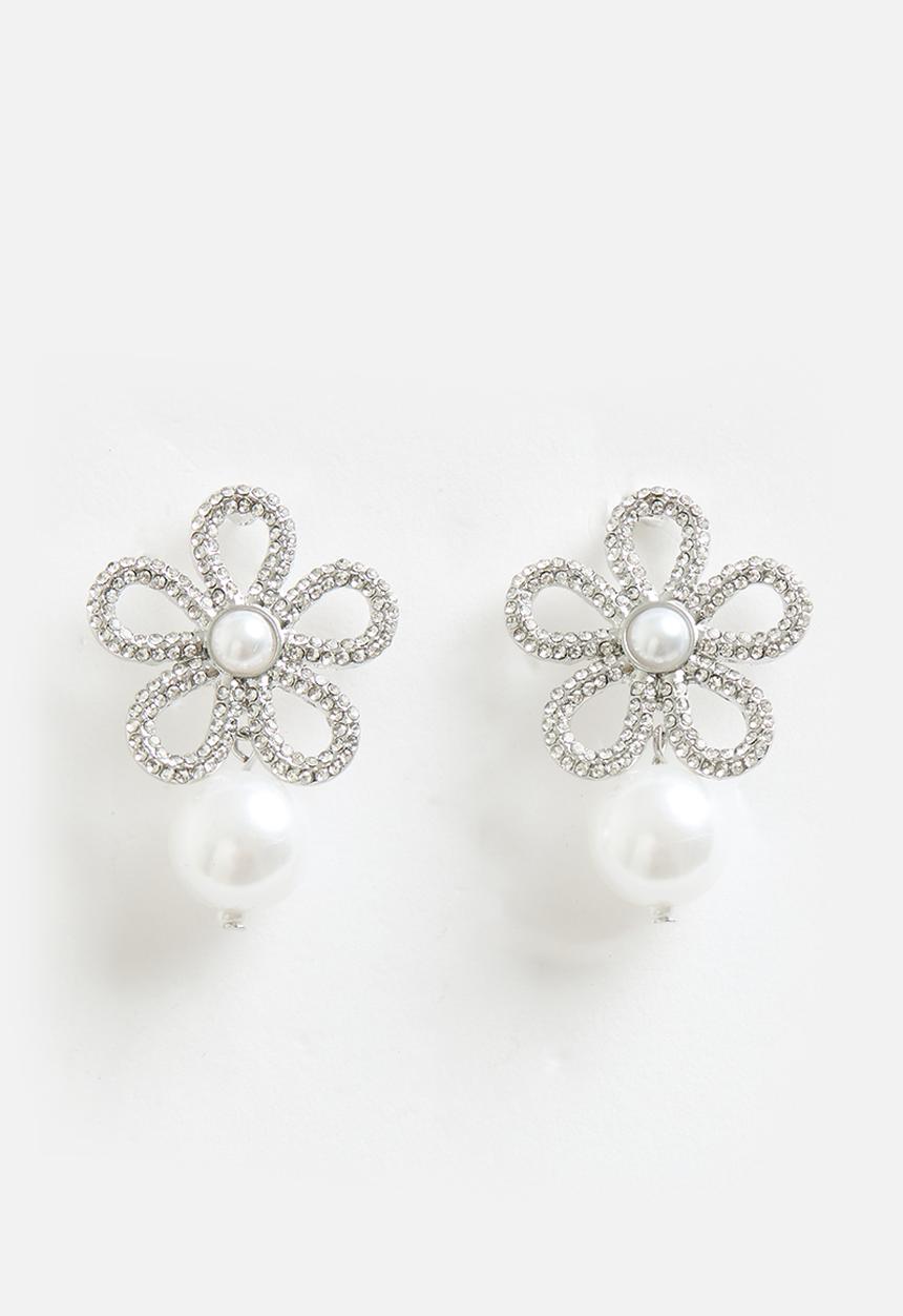 Tessa Design - Aria flower earring-silver