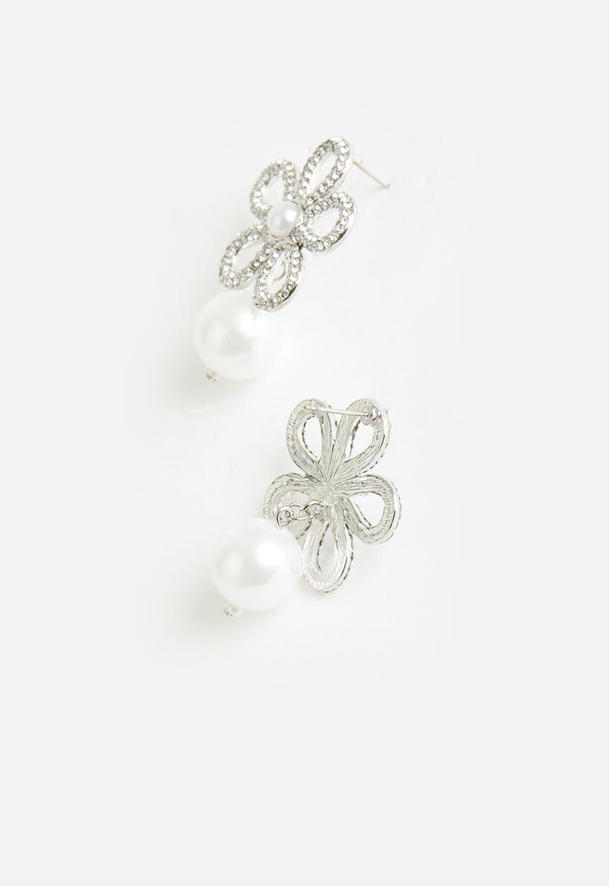 Tessa Design - Aria flower earring-silver
