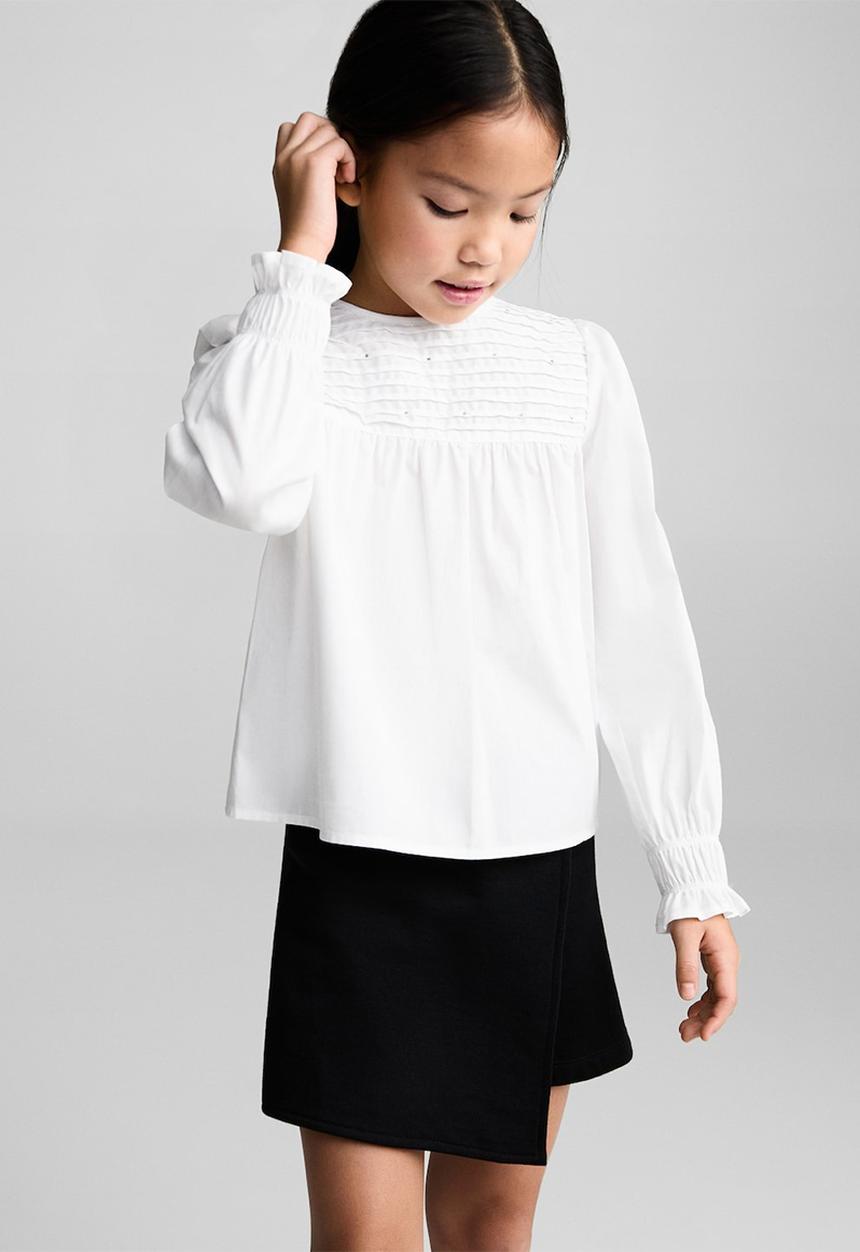 MANGO - Shirt leela - white