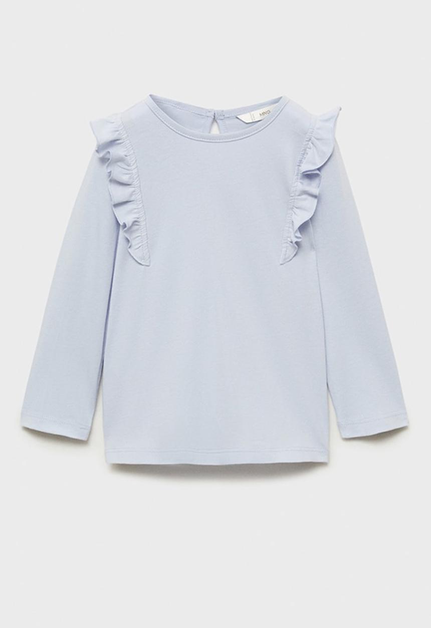 MANGO - T-shirt italy - light pastel blue