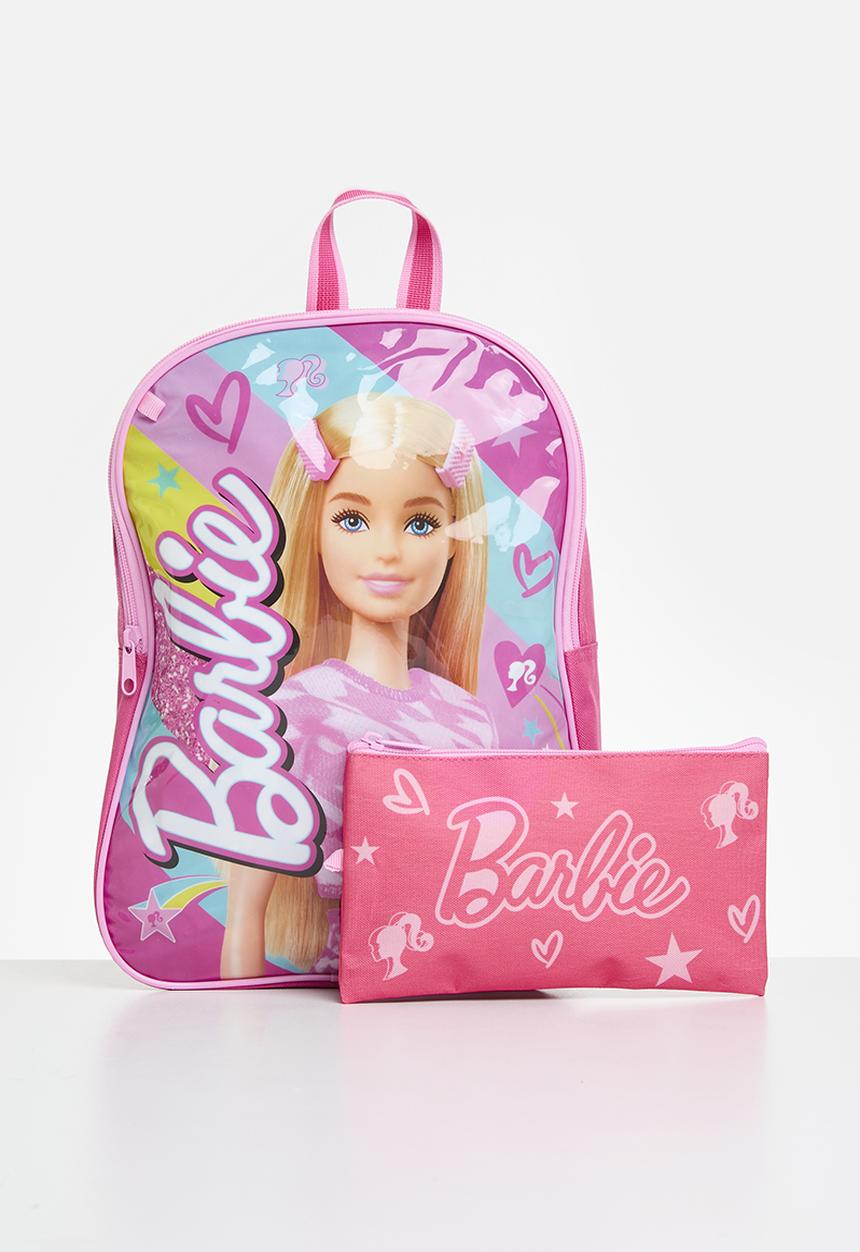 Pop Candy - Barbie hearts value backpack with pencil bag - pink