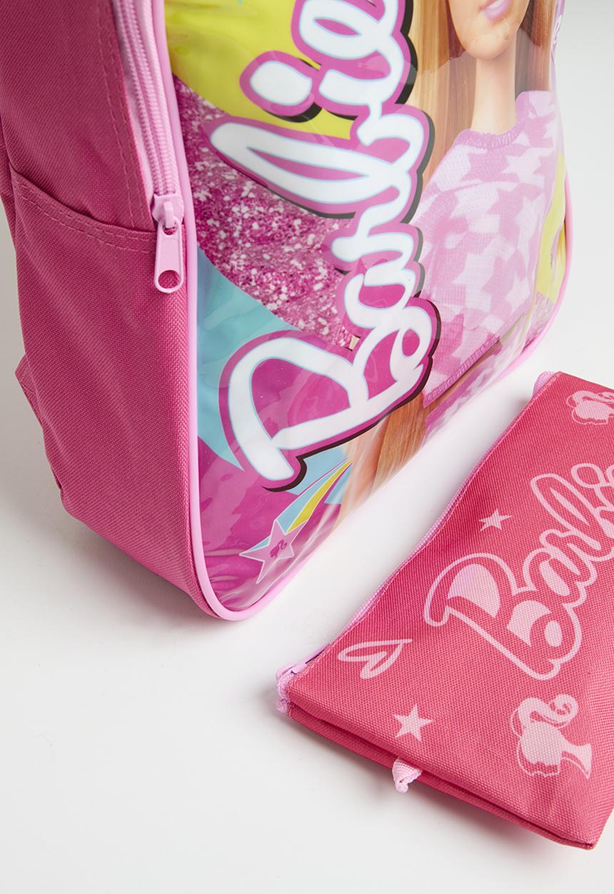 Pop Candy - Barbie hearts value backpack with pencil bag - pink