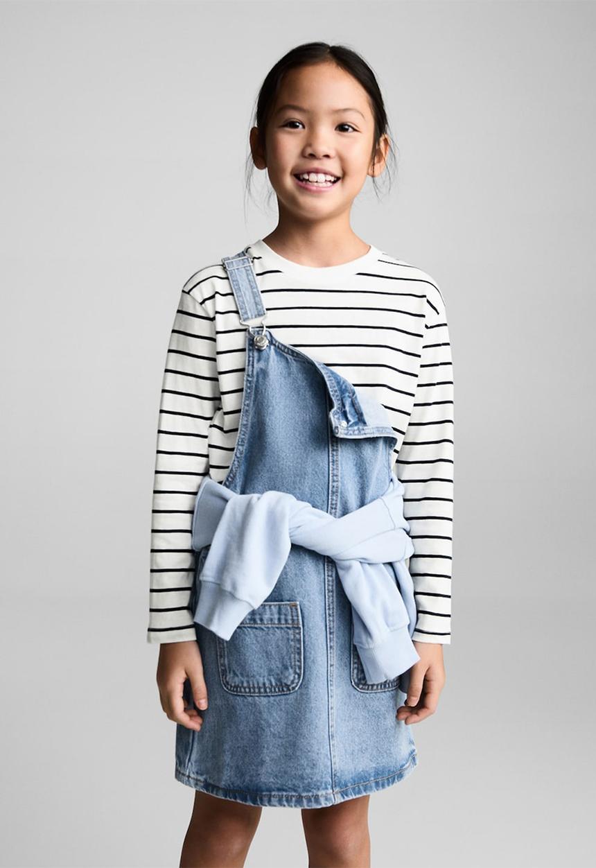MANGO - T-shirt stripes - natural