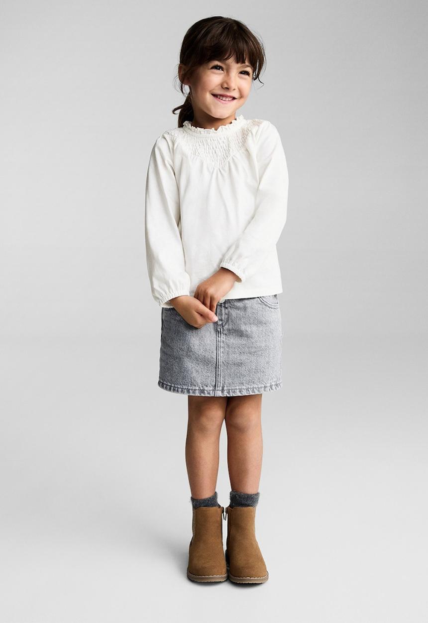 MANGO - T-shirt isa - natural