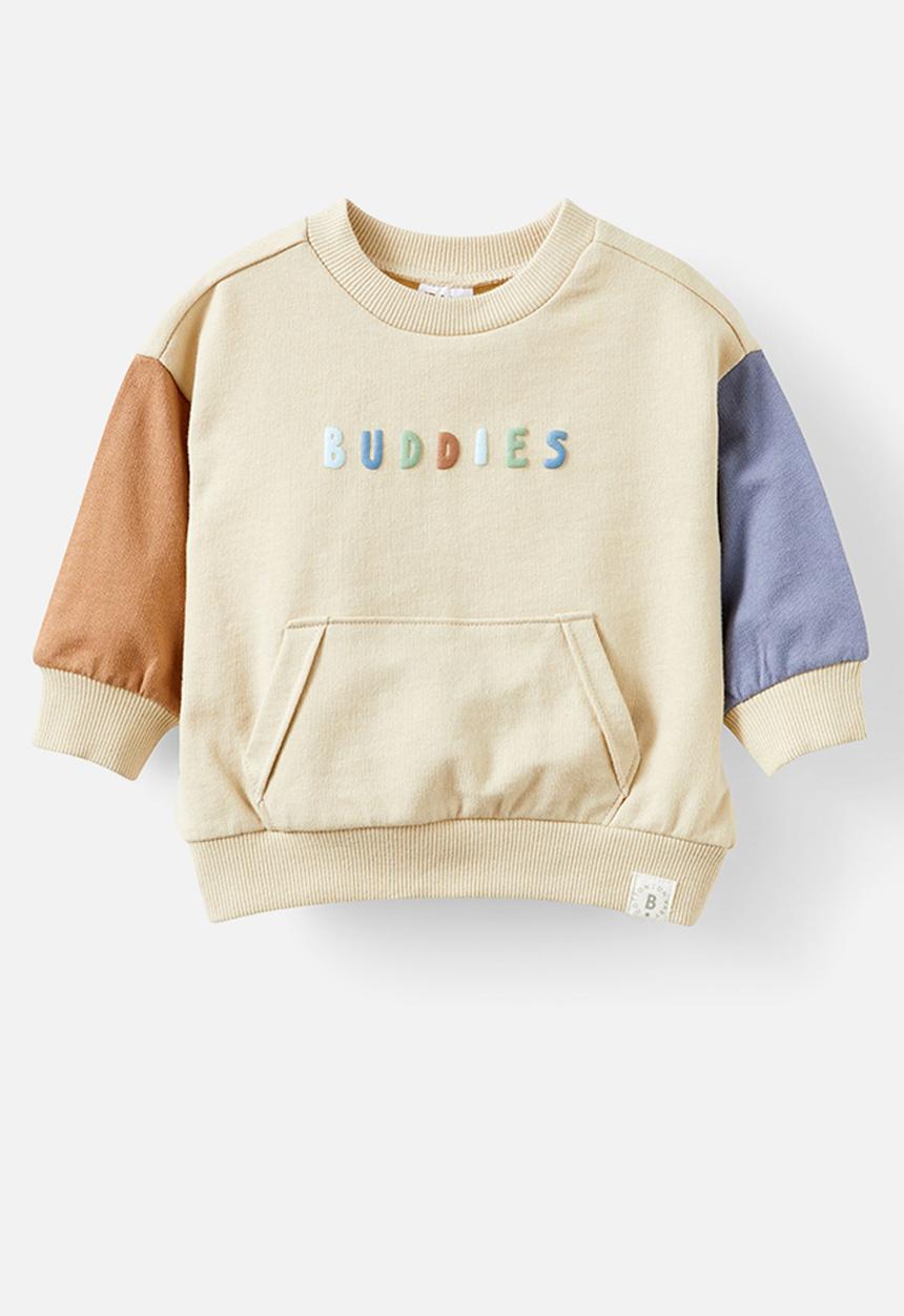 Cotton On - Alma drop shoulder sweater - rainy day/steel buddies colourblock
