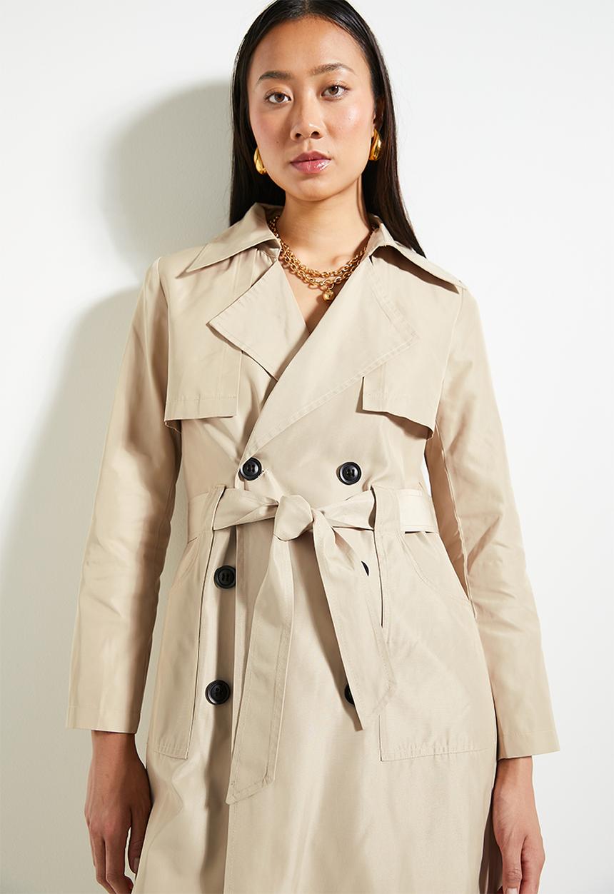 Superbalist - Belted Trench Coat -Beige