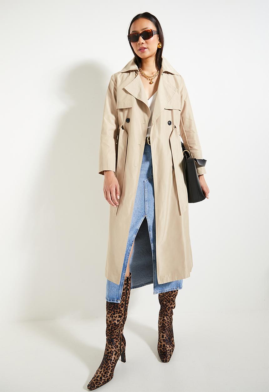 Superbalist - Belted Trench Coat -Beige
