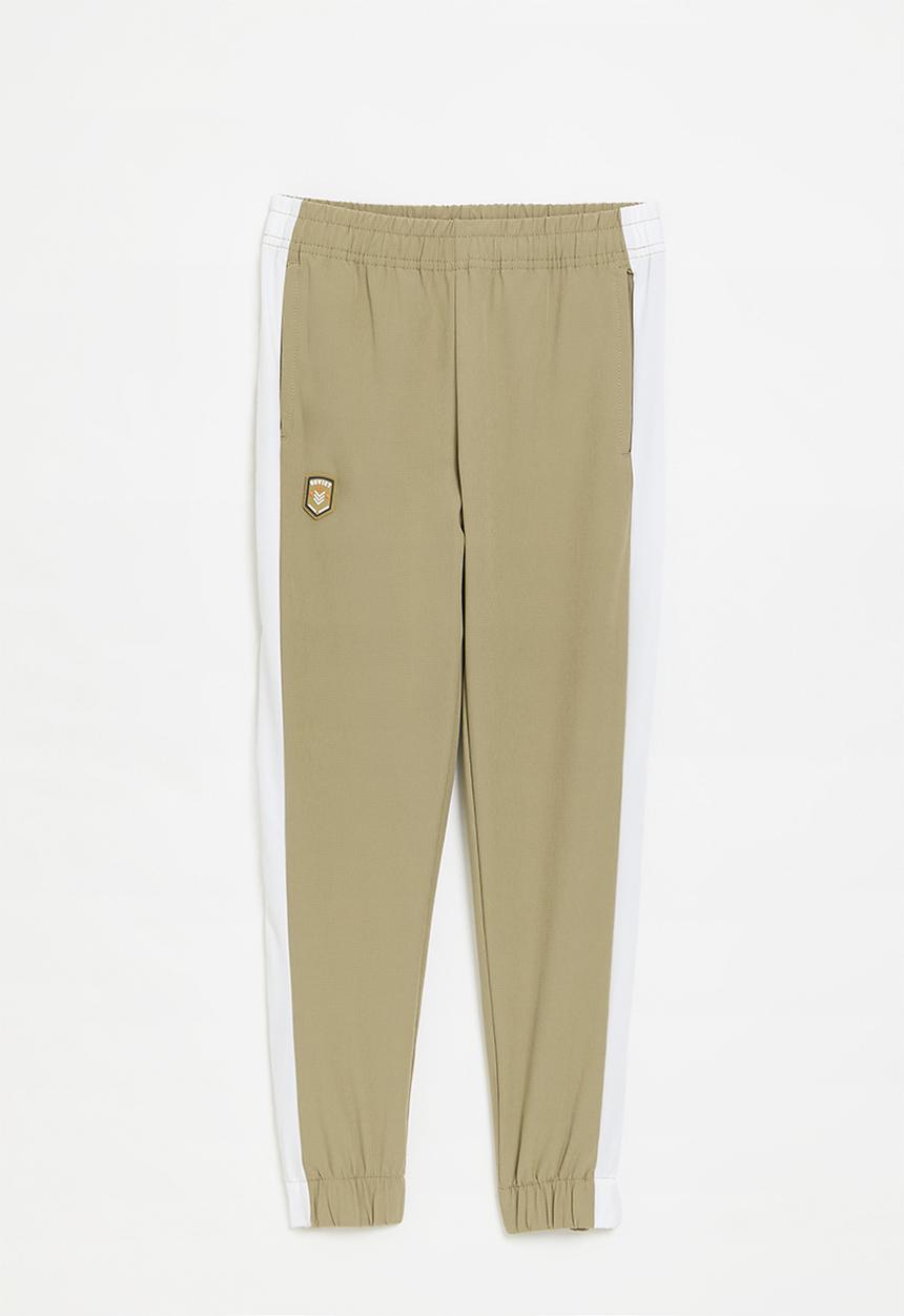 SOVIET - Boys colour block trackpant - khaki
