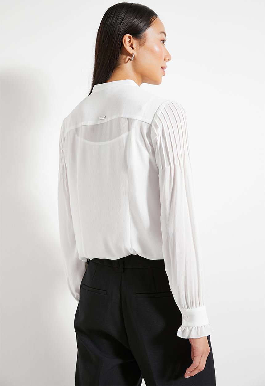 Pringle of Scotland - Pringle ladies celia blouse - white
