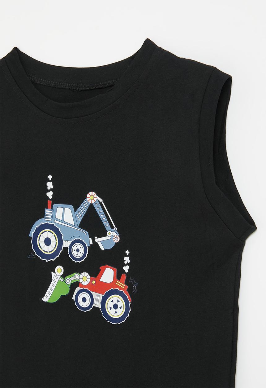 Pop Candy - Printed vest - black