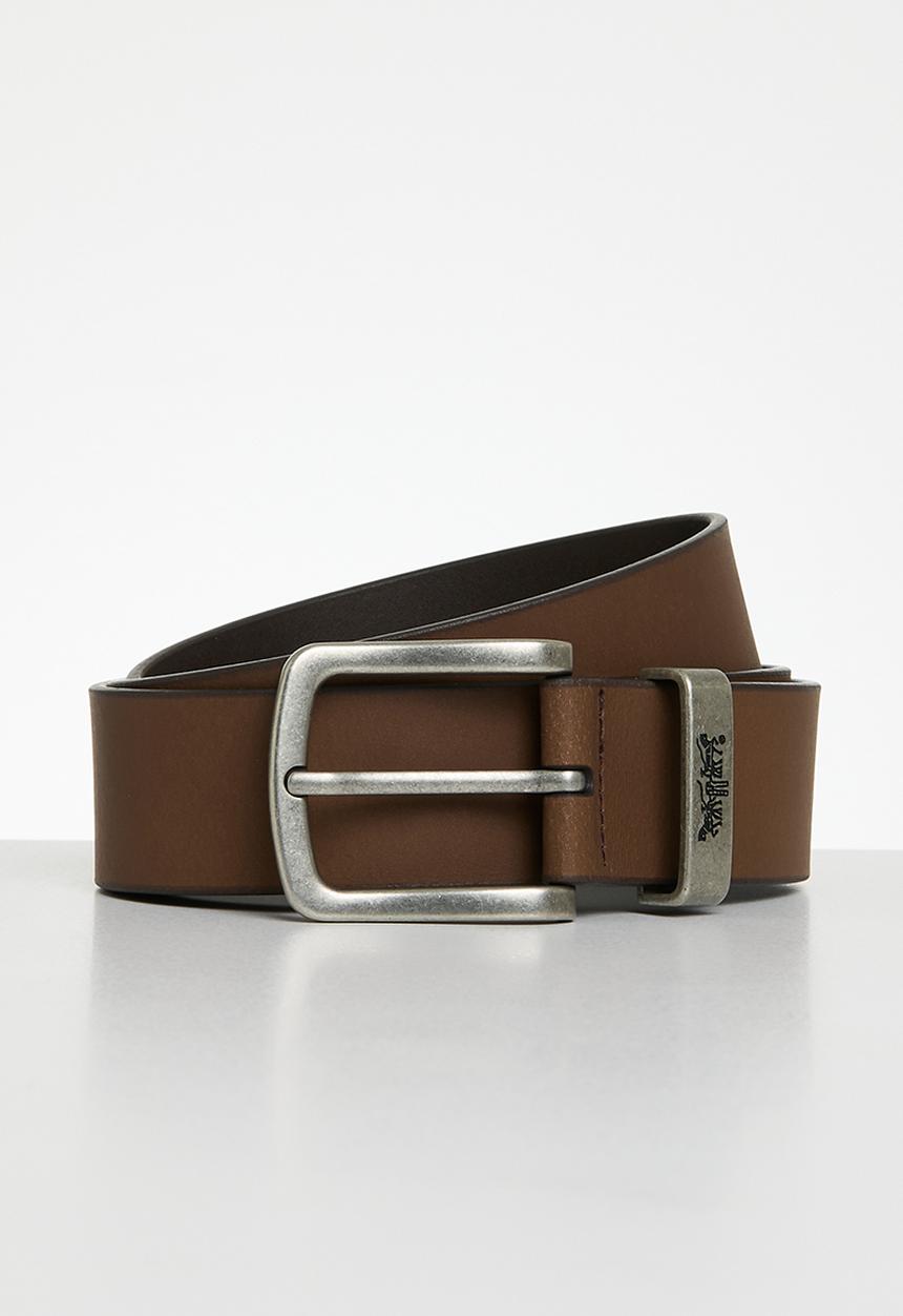 Levi’s® - Metal Two Horse Keeper Belt Ov - 28 - Brown