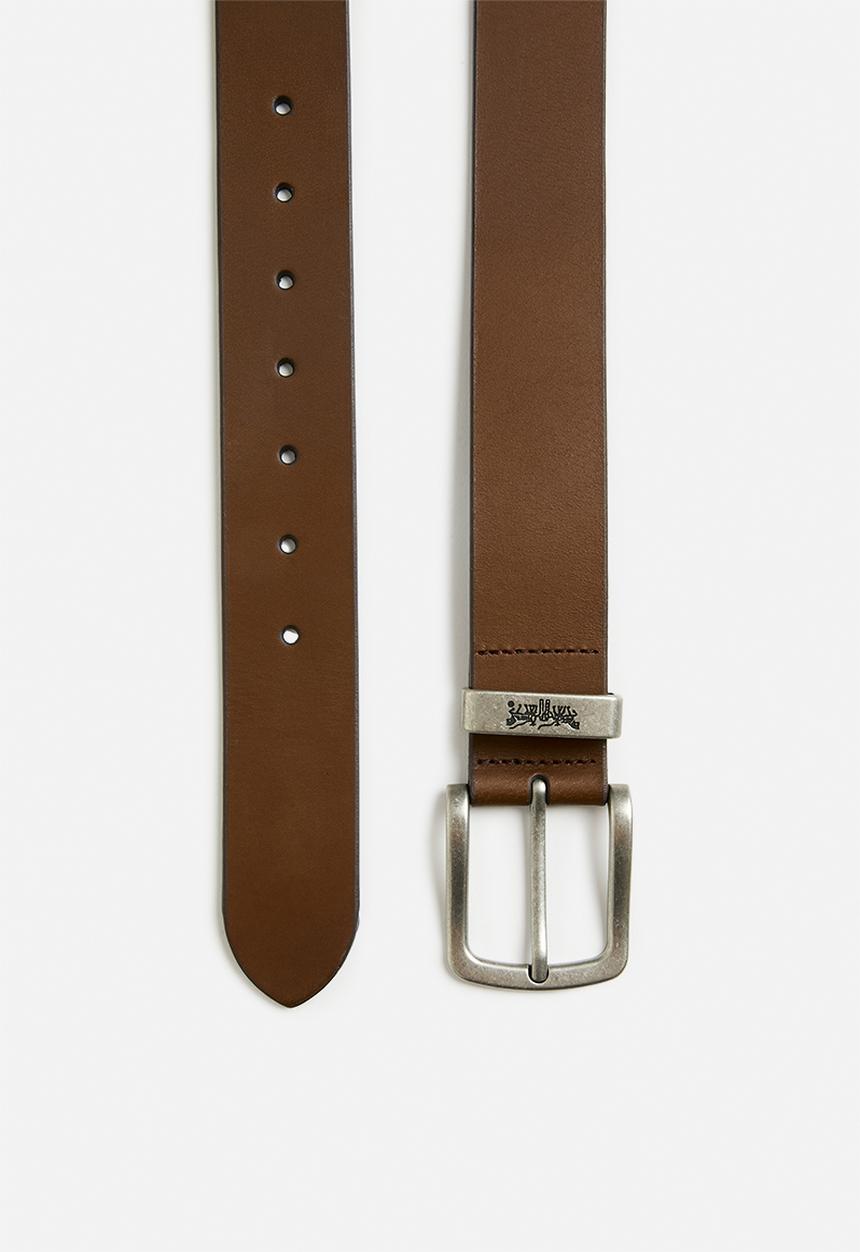 Levi’s® - Metal Two Horse Keeper Belt Ov - 28 - Brown