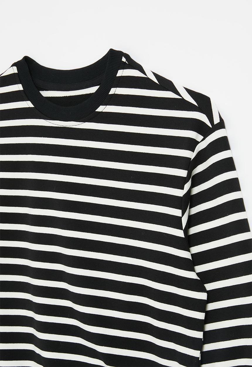 Pop Candy - Striped sweat top - black & white