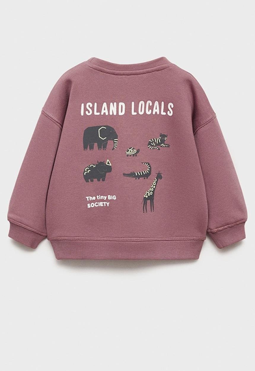 MANGO - Sweatshirt locals - dark red