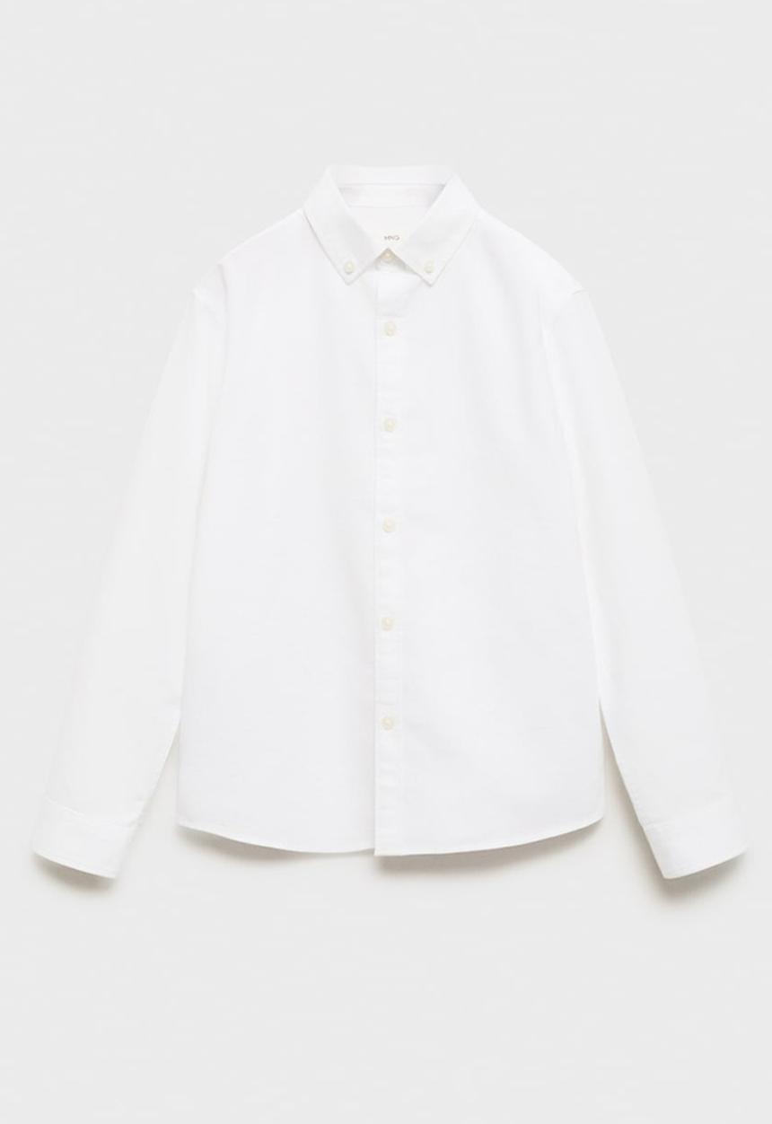 MANGO - Shirt oxford - white