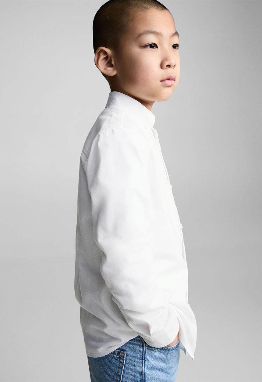 MANGO - Shirt oxford - white
