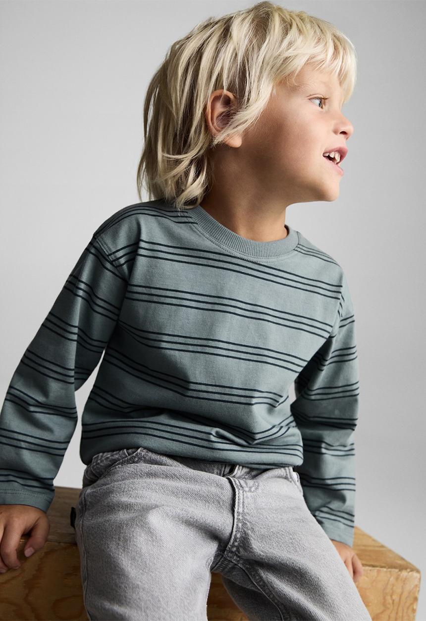 MANGO - T-shirt triple - medium green