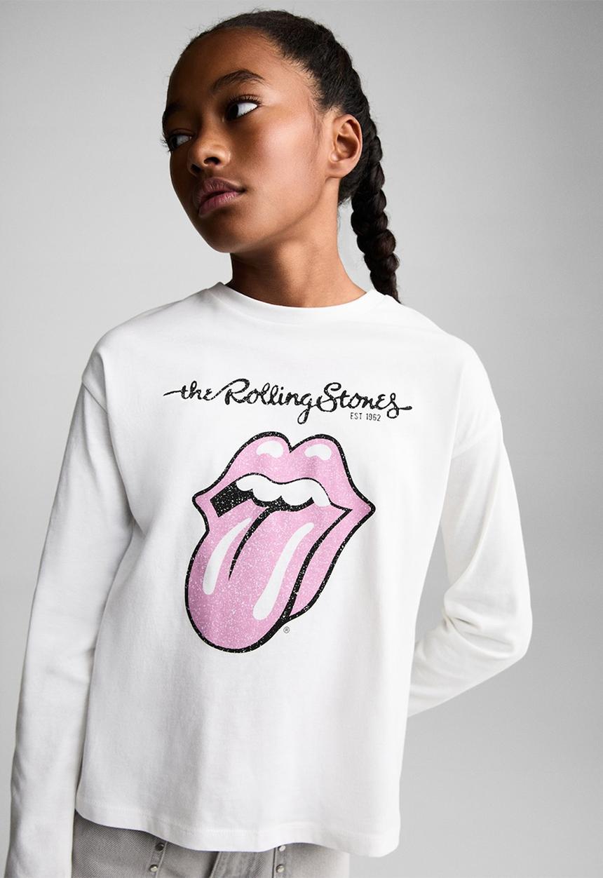 MANGO - T-shirt stones - natural