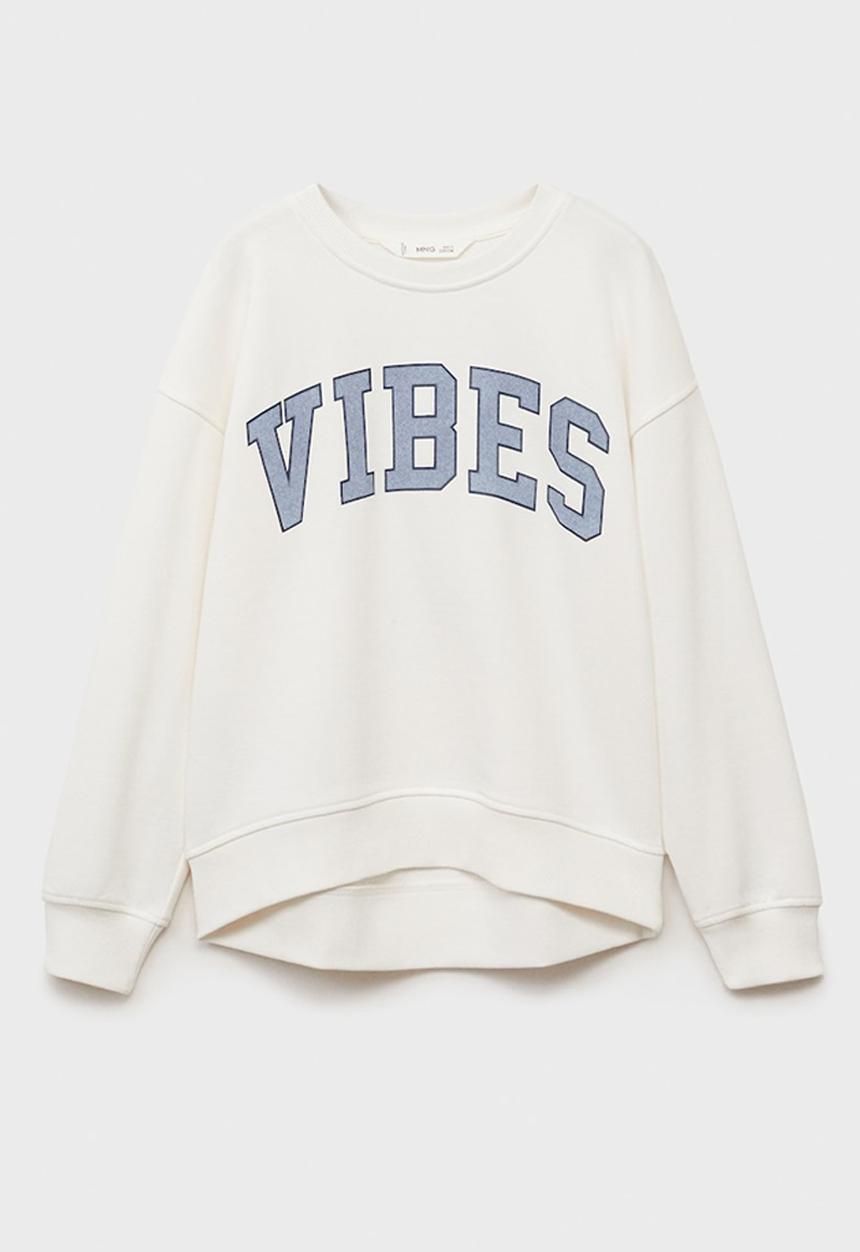 MANGO - Sweatshirt dublini - natural white