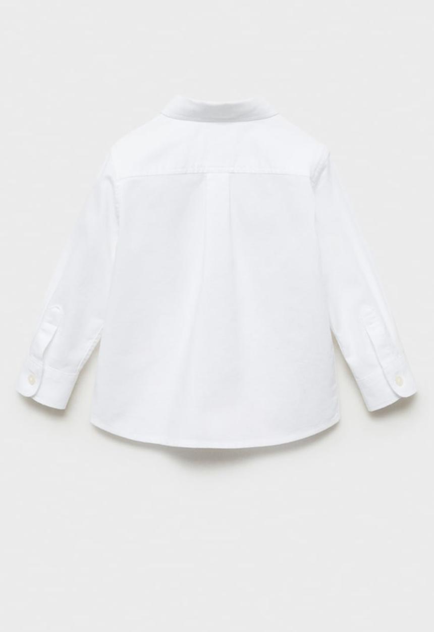 MANGO - Shirt oxfordb - white