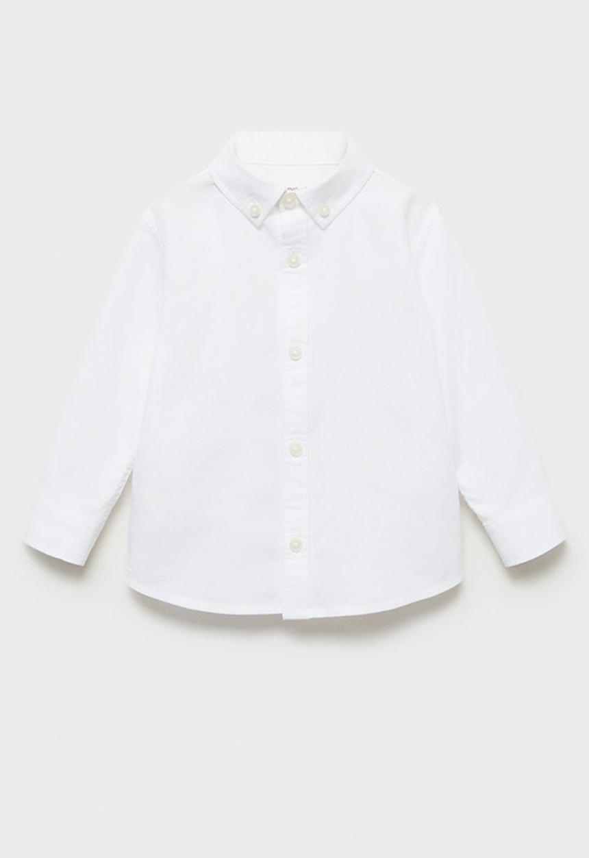 MANGO - Shirt oxfordb - white