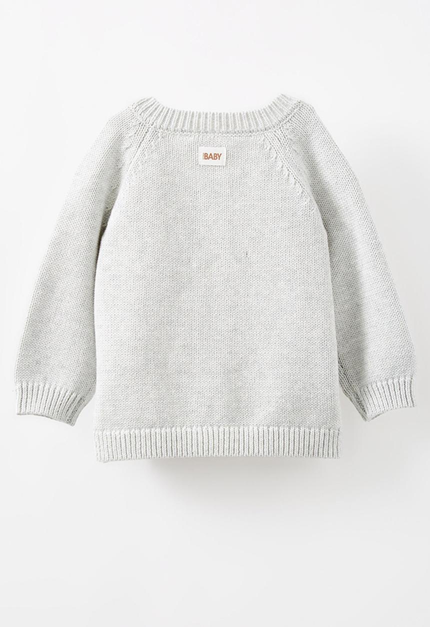 Cotton On - Organic knit cardigan - cloud marle