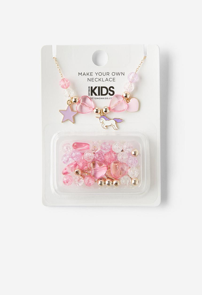 Cotton On - Kids myo necklace - lilac drop unicorn