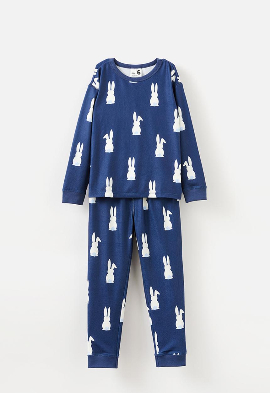 Cotton On - Chuck long sleeve pyjama set - in the navy bunny
