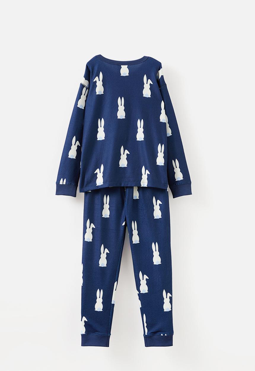 Cotton On - Chuck long sleeve pyjama set - in the navy bunny