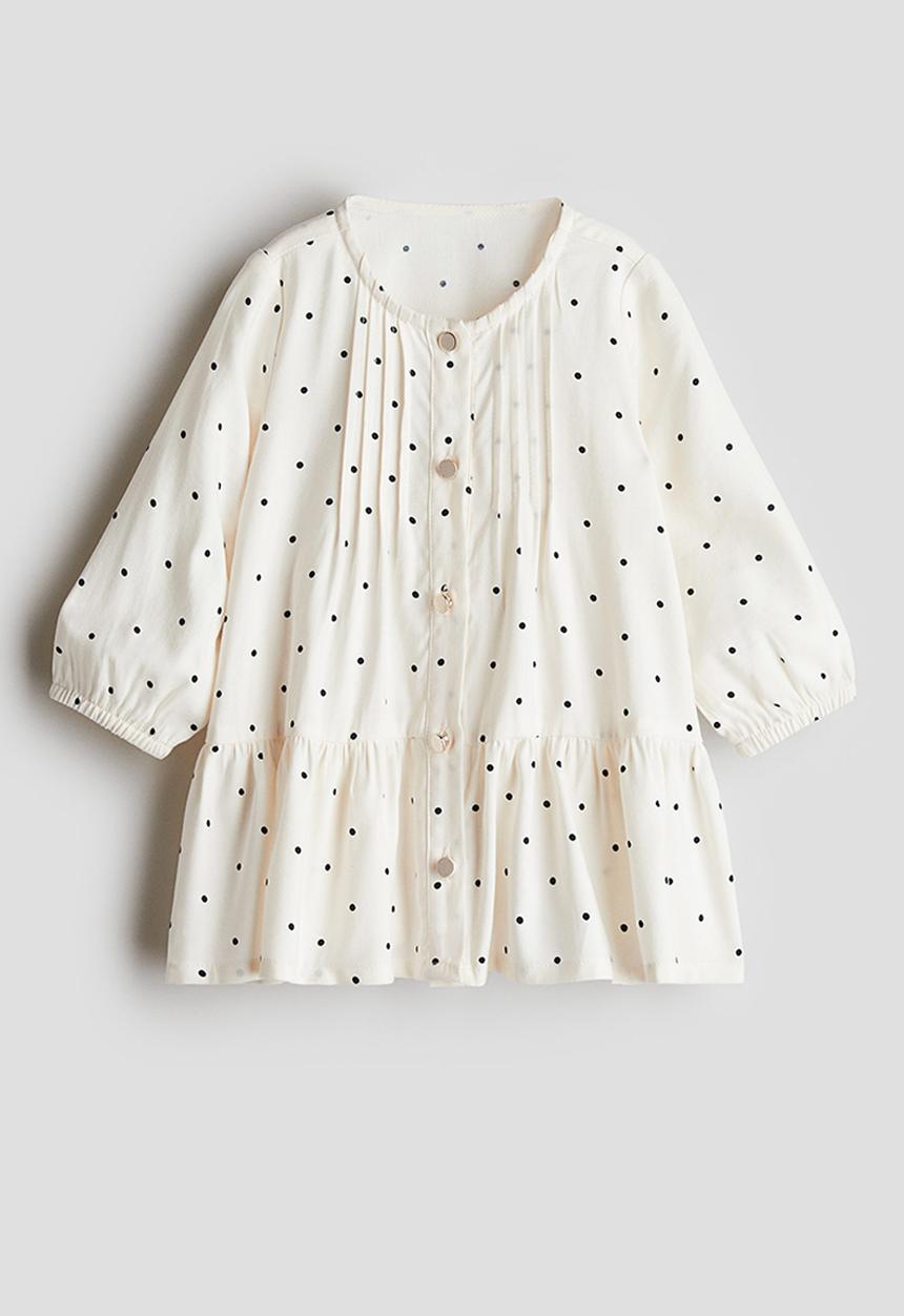 H&M - Patterned dress - white