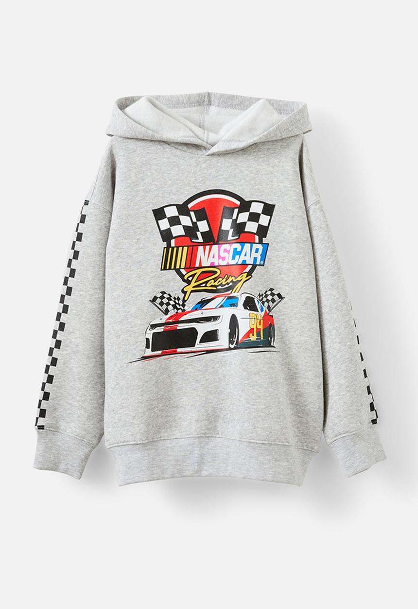 Cotton On - Nascar emerson hoodie - fog grey marle