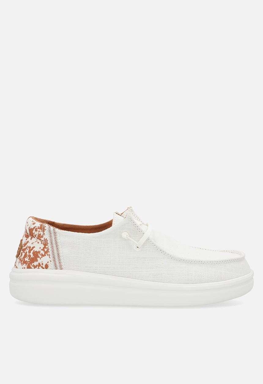 Hey Dude - Wendy Rise Animal slip on - White/Multi