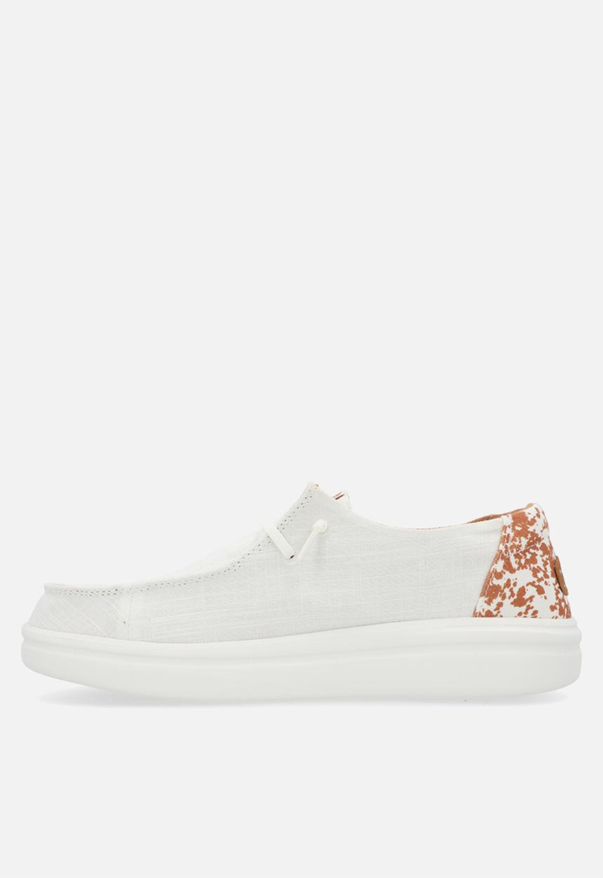 Hey Dude - Wendy Rise Animal slip on - White/Multi
